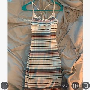 Striped bodycon dress